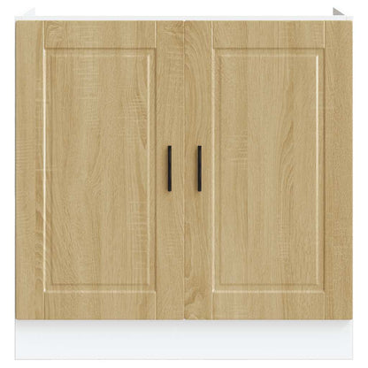 Spoelbakonderkast Porto 80x46x81,5 cm bewerkt hout sonoma eiken