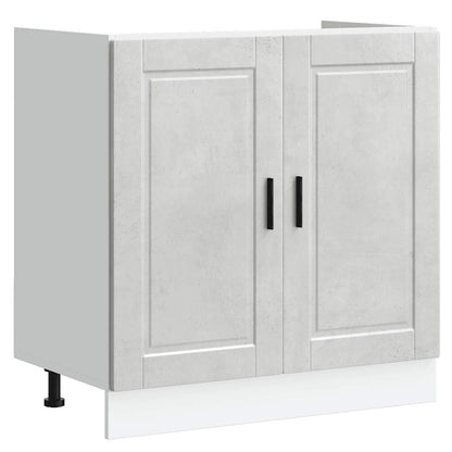 Spoelbakonderkast Porto 80x46x81,5 cm bewerkt hout betongrijs