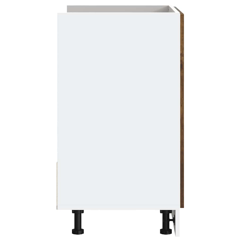 Spoelbakonderkast Porto 80x46x81,5cm bewerkt hout gerookt eiken