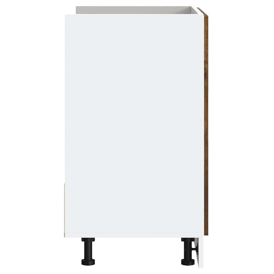 Spoelbakonderkast Porto 80x46x81,5cm bewerkt hout gerookt eiken