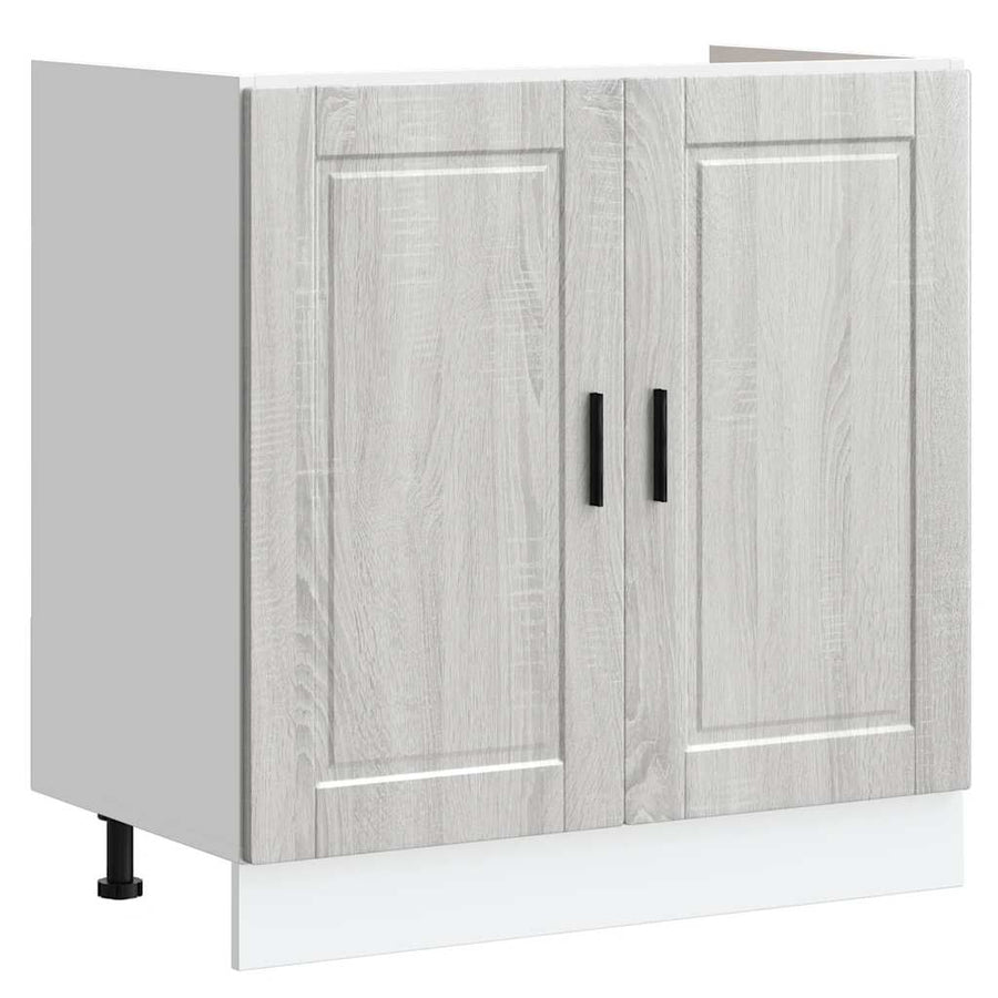 Spoelbakonderkast Porto 80x46x81,5 cm bewerkt hout grijs sonoma