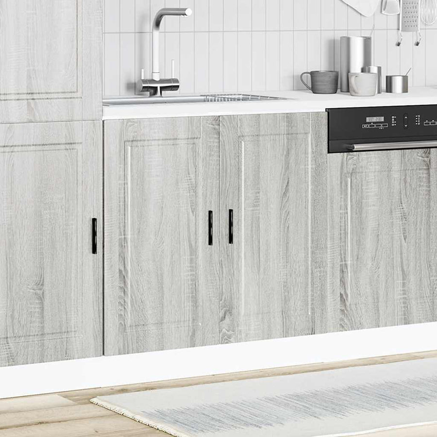 Spoelbakonderkast Porto 80x46x81,5 cm bewerkt hout grijs sonoma
