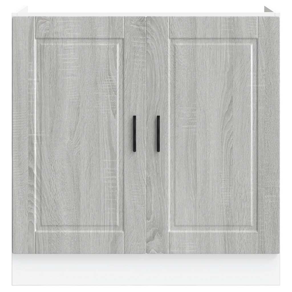 Spoelbakonderkast Porto 80x46x81,5 cm bewerkt hout grijs sonoma