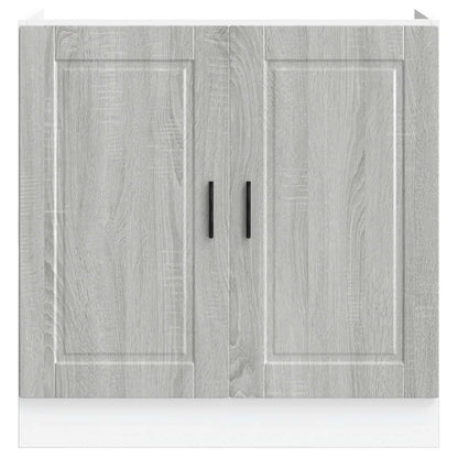Spoelbakonderkast Porto 80x46x81,5 cm bewerkt hout grijs sonoma