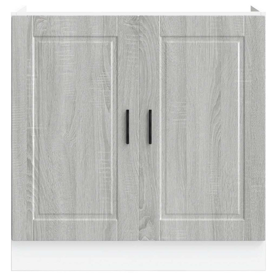 Spoelbakonderkast Porto 80x46x81,5 cm bewerkt hout grijs sonoma