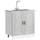 Spoelbakonderkast 80x46x81,5 cm grijs sonoma bewerkt hout