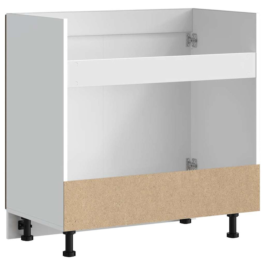 Spoelbakonderkast Porto 80x46x81,5 cm bewerkt hout bruin eiken