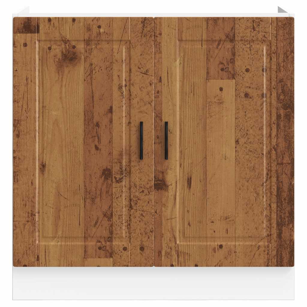Spoelbakonderkast Porto 80x46x81,5 cm bewerkt hout oud hout