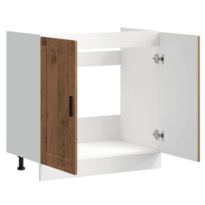 Spoelbakonderkast Porto 80x46x81,5 cm bewerkt hout oud hout