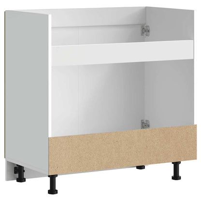 Spoelbakonderkast Porto 80x46x81,5 cm hout artisanaal eiken