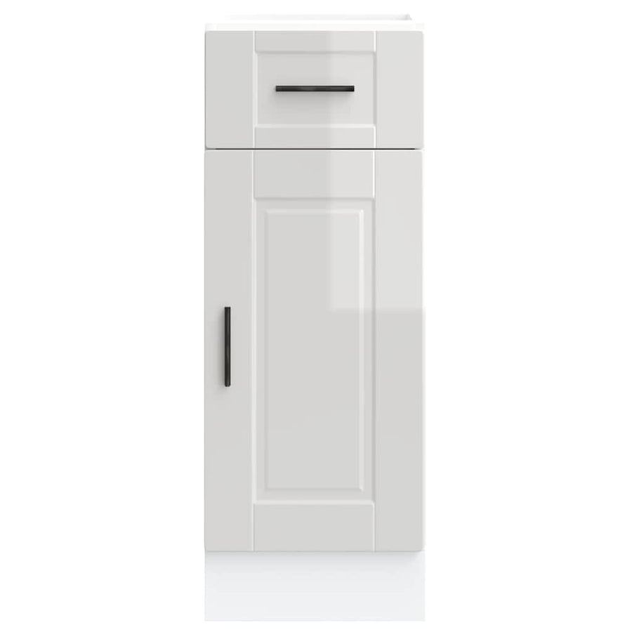 Keuken onderkast "Porto" bewerkt hout hoogglans wit