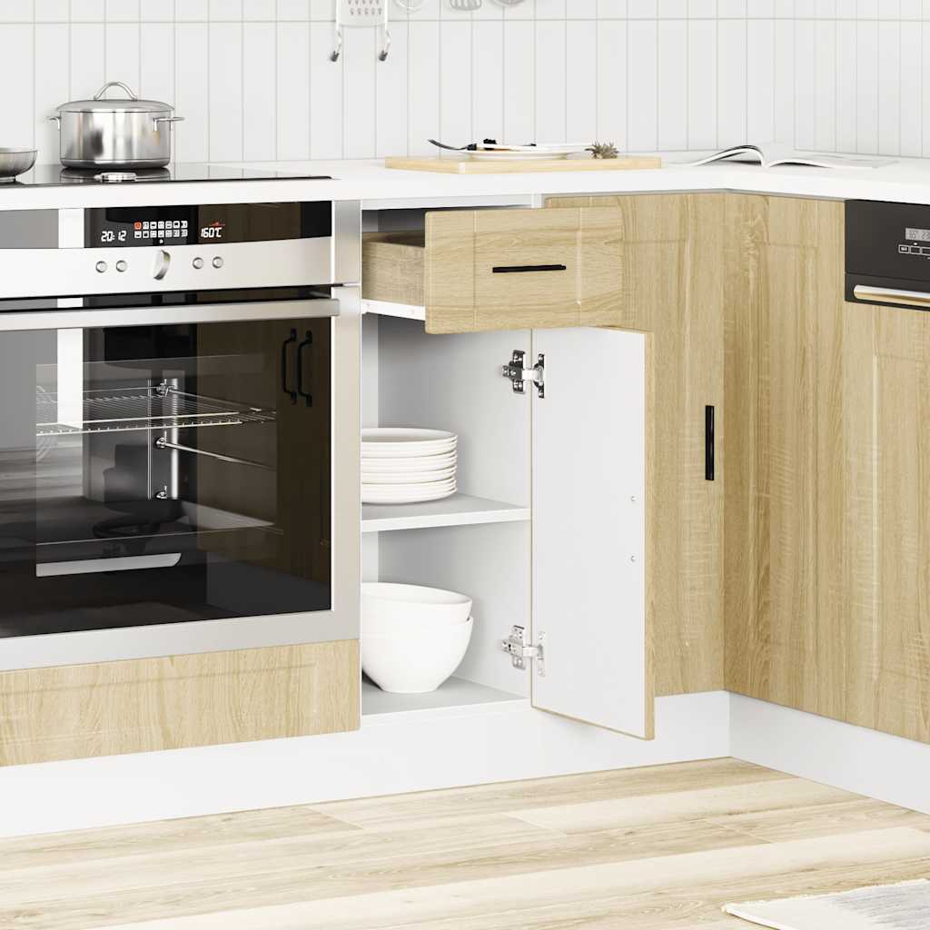 Keuken onderkast "Porto" bewerkt hout sonoma eikenkleurig