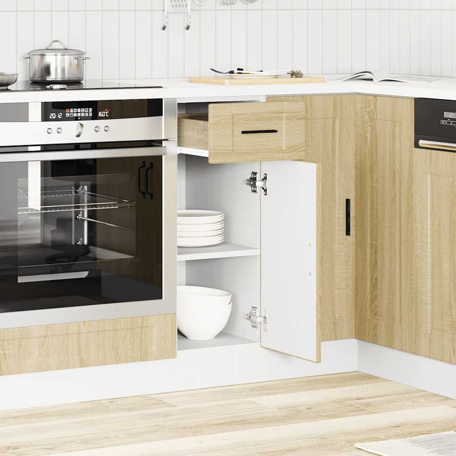 Keuken onderkast "Porto" bewerkt hout sonoma eikenkleurig