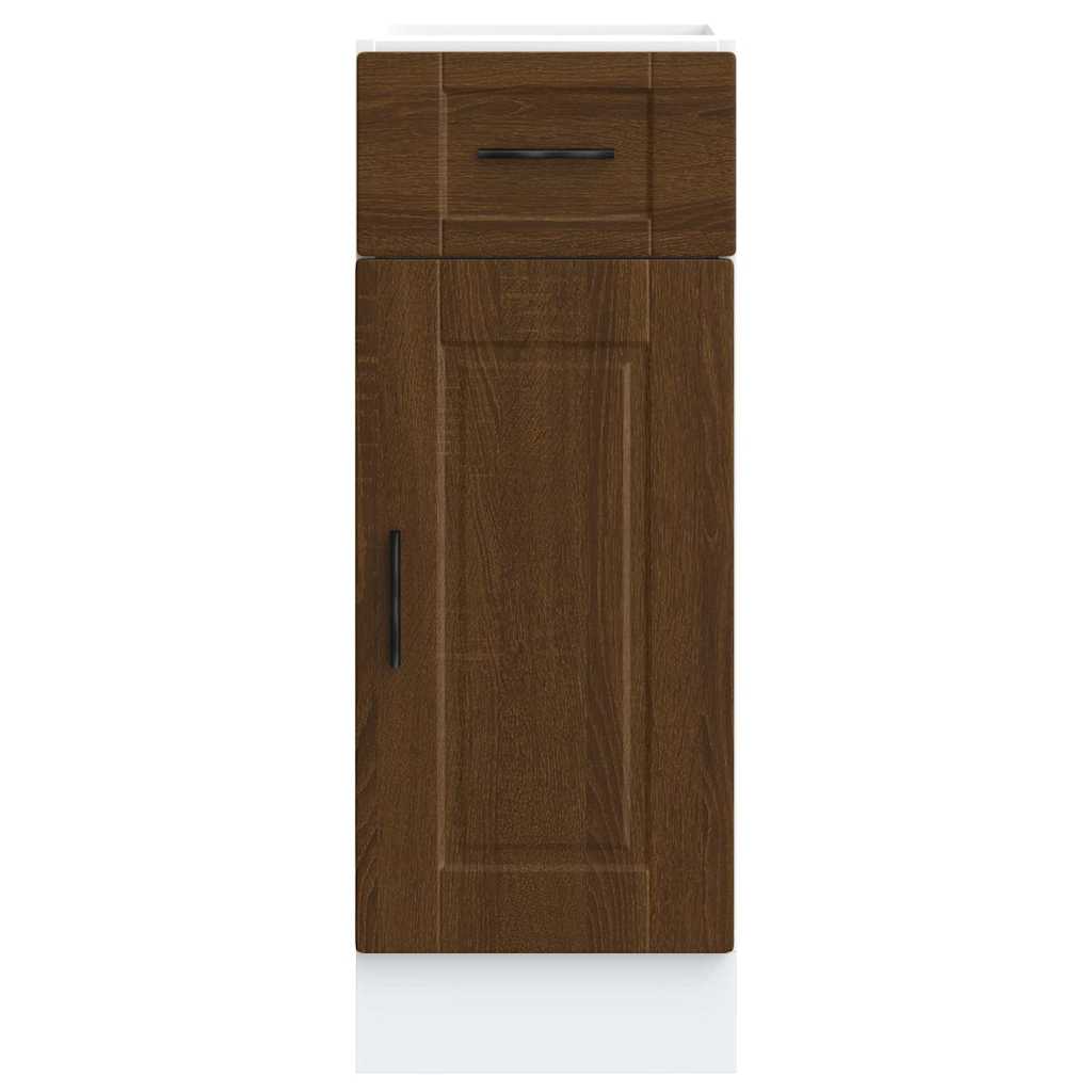 Keuken onderkast "Porto" bewerkt hout bruin eikenkleur