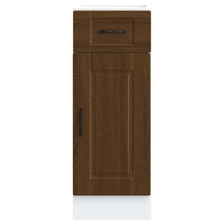 Keuken onderkast "Porto" bewerkt hout bruin eikenkleur
