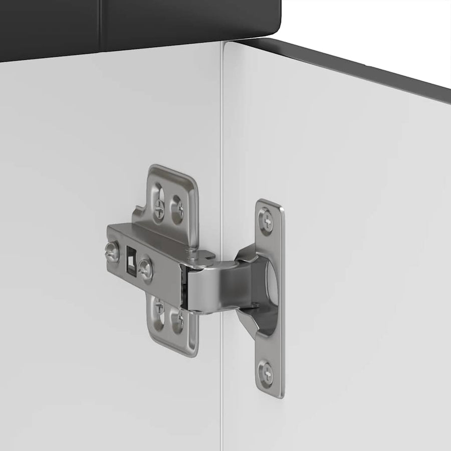 Keuken onderkast "Porto" bewerkt hout zwart