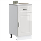 Onderkast Porto 40x46x81,5 cm hoogglans wit bewerkt hout