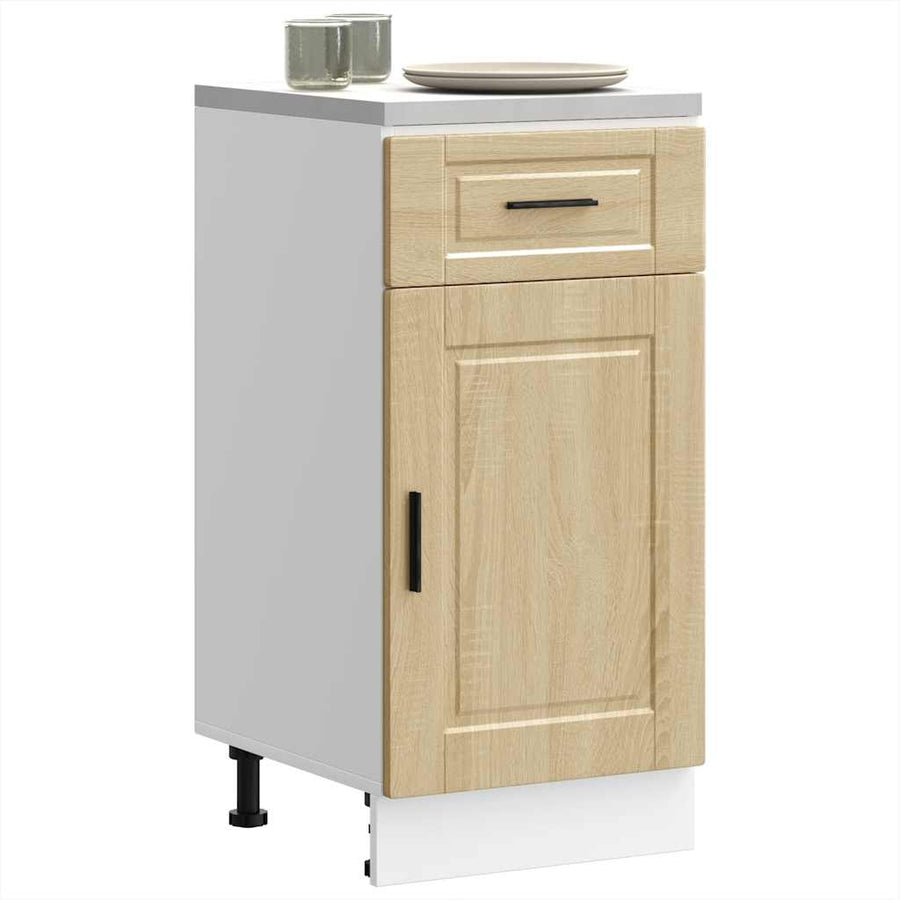 Keuken onderkast "Porto" bewerkt hout sonoma eikenkleurig