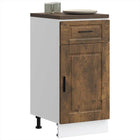 Keuken onderkast Porto 40x46x81.5 cm bewerkt hout gerookt eiken