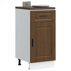 Keuken onderkast Porto 40x46x81.5 cm bewerkt hout bruin eikenkleur