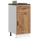Keukenkast onderkast Porto 40x46x81.5 cm bewerkt hout oud houtkleurig