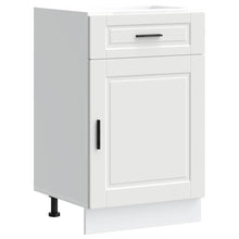 Keuken onderkast "Porto" bewerkt hout wit