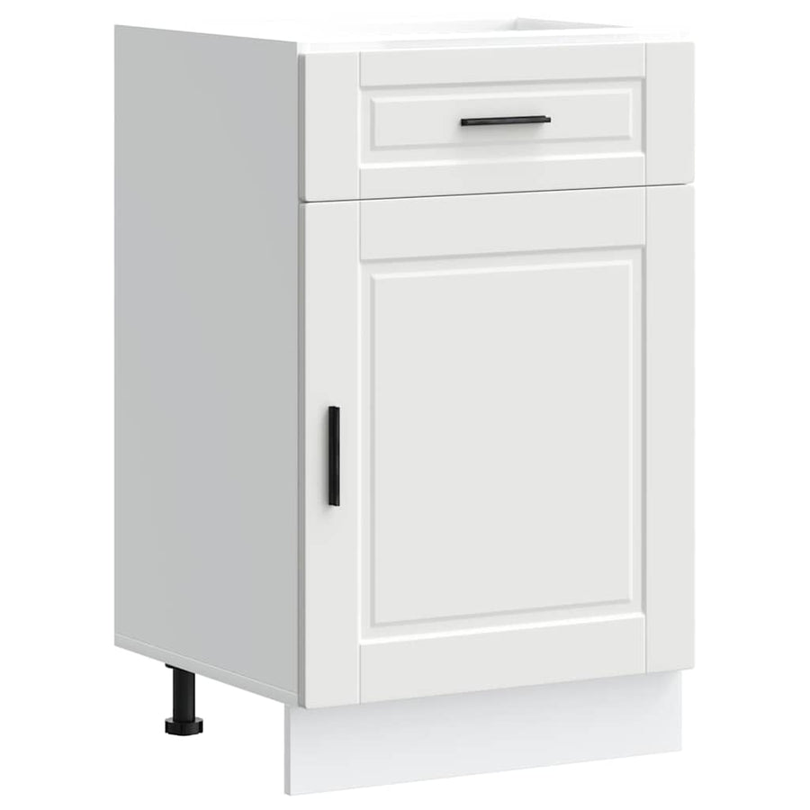 Keuken onderkast "Porto" bewerkt hout wit