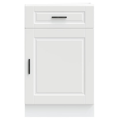 Keuken onderkast "Porto" bewerkt hout wit