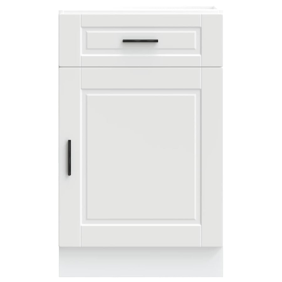 Keuken onderkast "Porto" bewerkt hout wit