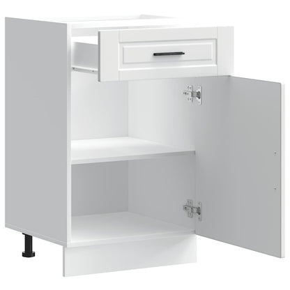 Keuken onderkast "Porto" bewerkt hout wit