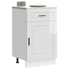 Keukenkast onderkast Porto 50x46x81.5 cm hoogglans wit