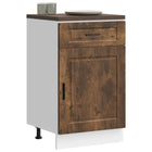 Keuken onderkast Porto 50x46x81.5 cm bewerkt hout gerookt eiken