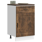 Keuken onderkast Porto 50x46x81.5 cm bewerkt hout gerookt eiken