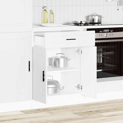 Keuken onderkast "Porto" bewerkt hout wit