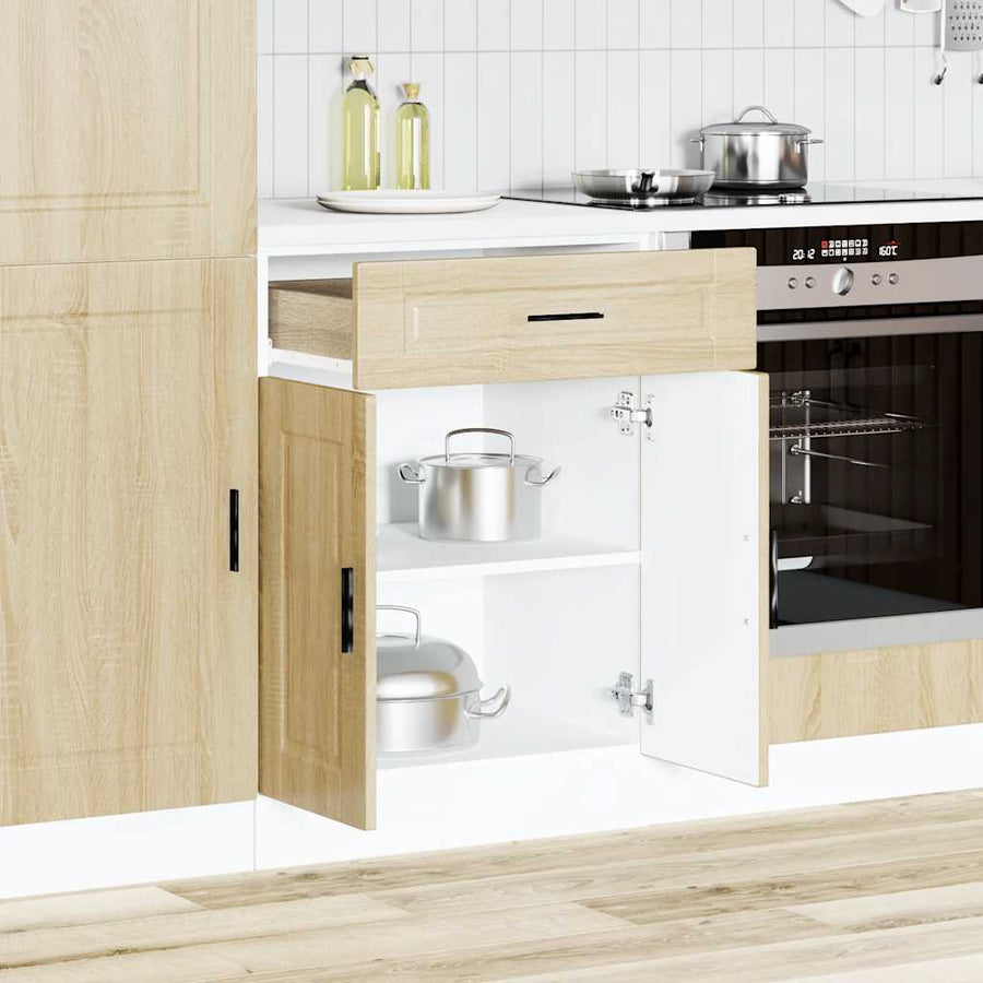 Keuken onderkast "Porto" bewerkt hout sonoma eikenkleurig