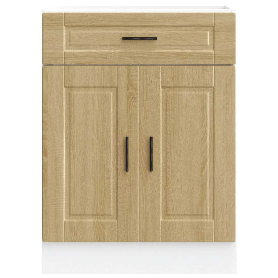 Keuken onderkast "Porto" bewerkt hout sonoma eikenkleurig