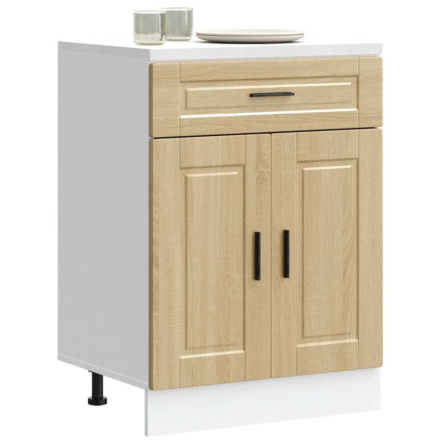 Keuken onderkast "Porto" bewerkt hout sonoma eikenkleurig