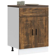 Keuken onderkast Porto 60x46x81.5 cm bewerkt hout gerookt eiken