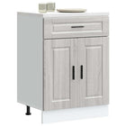 Keukenonderkast Porto 60x46x81.5 cm bewerkt hout grijs sonoma eiken