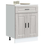 Keukenonderkast Porto 60x46x81.5 cm bewerkt hout grijs sonoma eiken