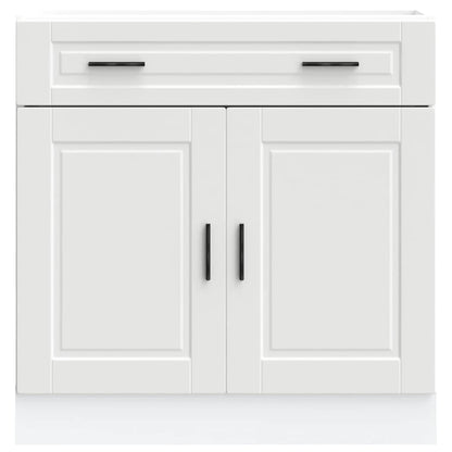 Keuken onderkast "Porto" bewerkt hout wit