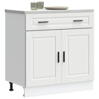 Base cabinet "Porto" distressed wood white