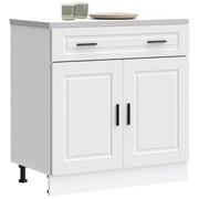 Keukenonderkast Porto 80x46x81,5 cm bewerkt hout wit