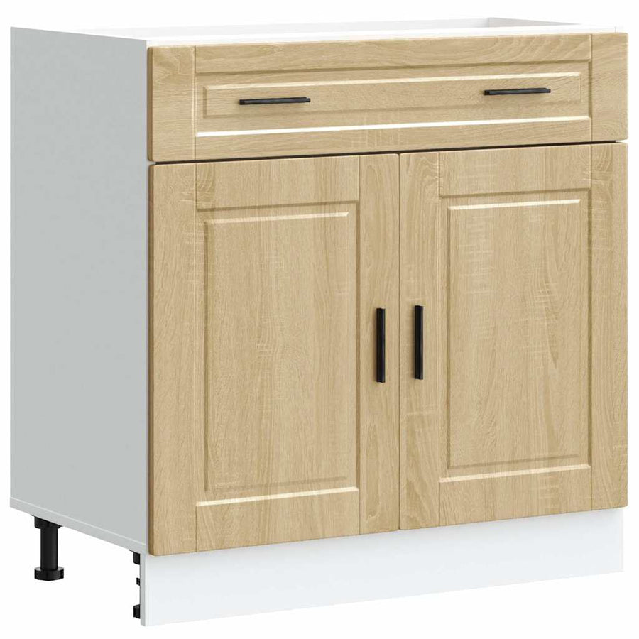 Keuken onderkast "Porto" bewerkt hout sonoma eikenkleurig
