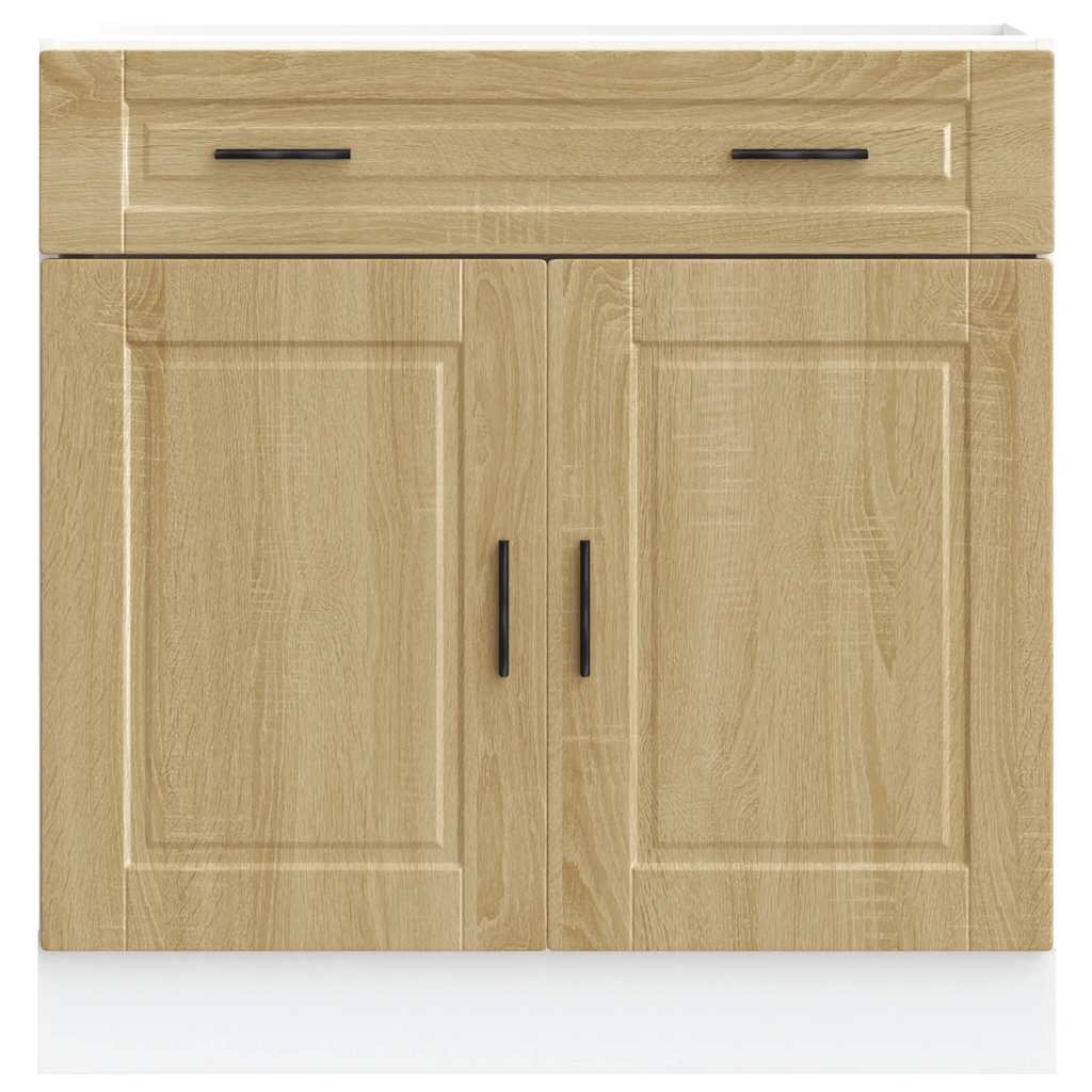 Keuken onderkast "Porto" bewerkt hout sonoma eikenkleurig