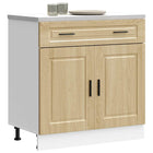Keukenonderkast Porto 80x46x81.5 cm bewerkt hout sonoma eiken