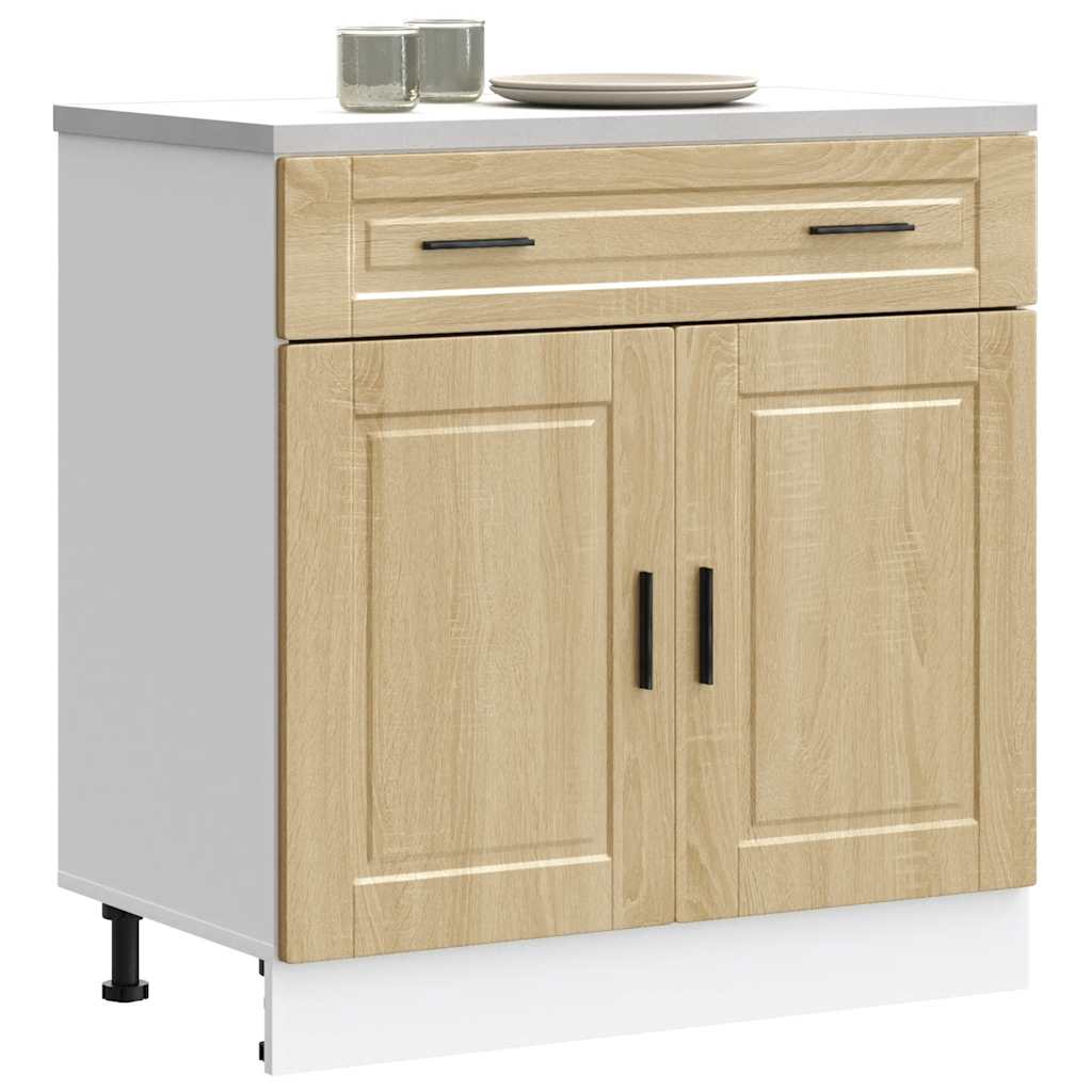 Keuken onderkast "Porto" bewerkt hout sonoma eikenkleurig