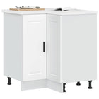 Keuken hoekonderkast Porto 75,5x75,5x81,5 cm bewerkt hout wit