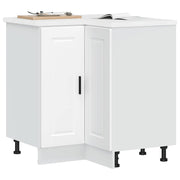 Keuken hoekonderkast Porto 75,5x75,5x81,5 cm bewerkt hout wit