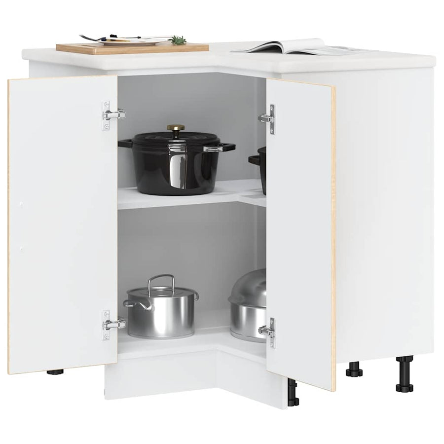 Keuken hoekonderkast "Porto" bewerkt hout sonoma eikenkleurig